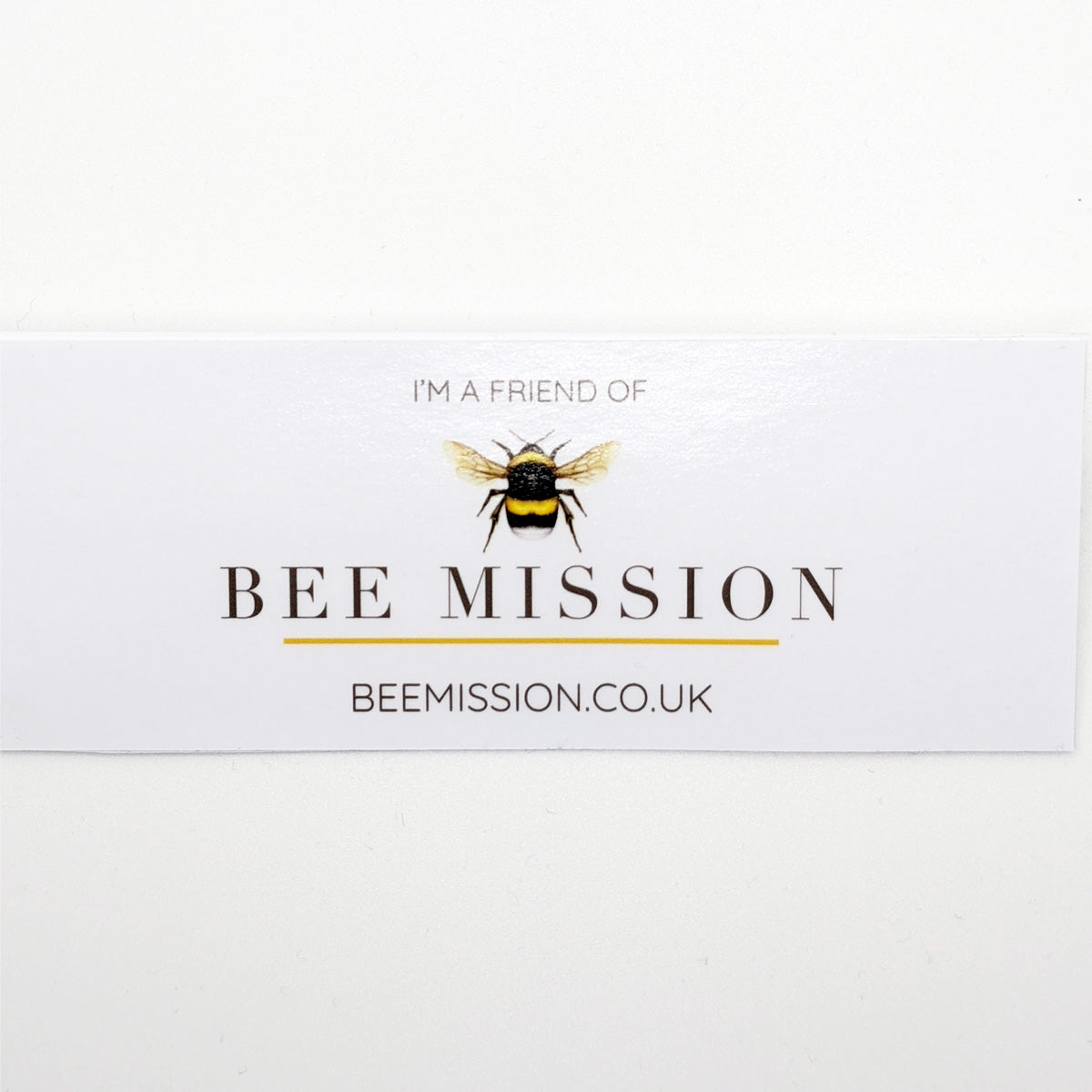 Bee Mission Window Sticker