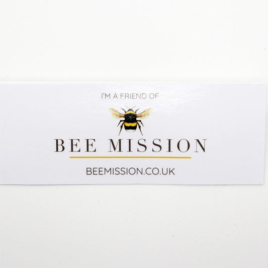 Bee Mission Window Sticker