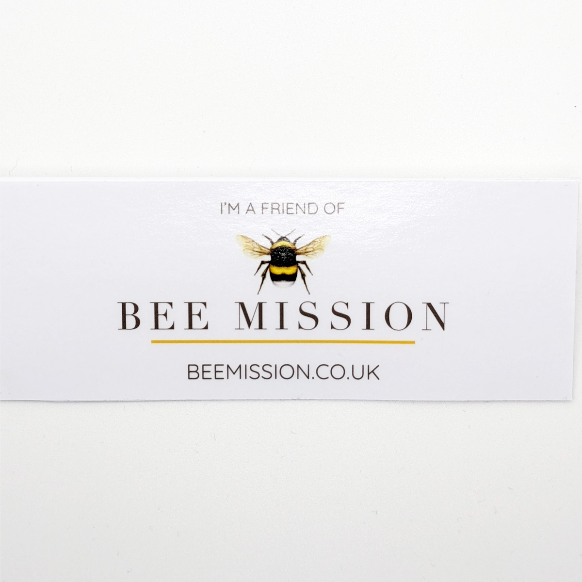 Bee Mission Car Sticker